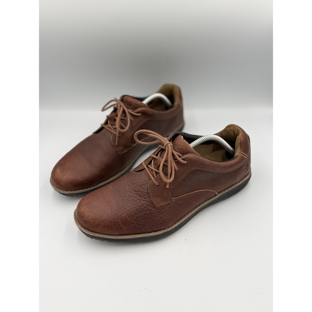 Timberland Oxford Lace Up Casual Shoes Men's Size 11 Brown Nubuck Anti Fatigue